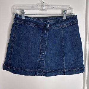 Free people denim micro skirt
